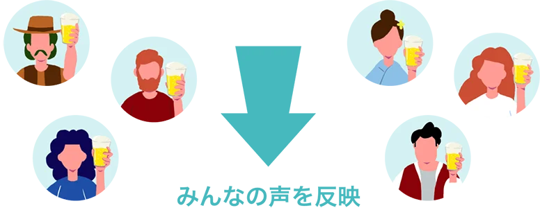 みんなの声を反映